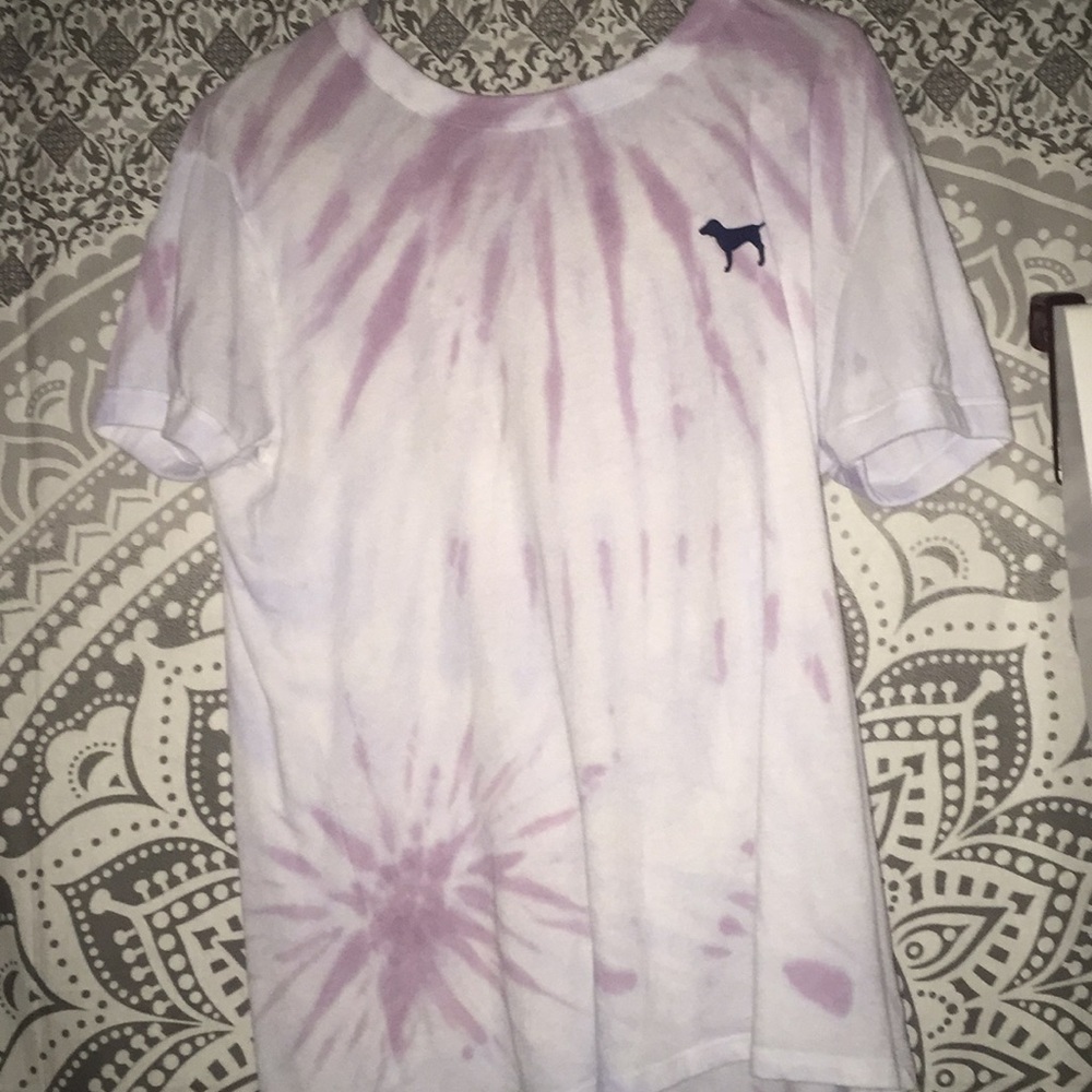tie-dye PINK tee